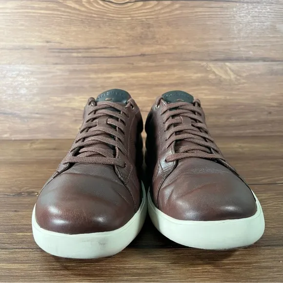 COLE HAAN Reagan Brown Leather Sneakers Oxfords Men’s Size 9.5 Dress Shoes