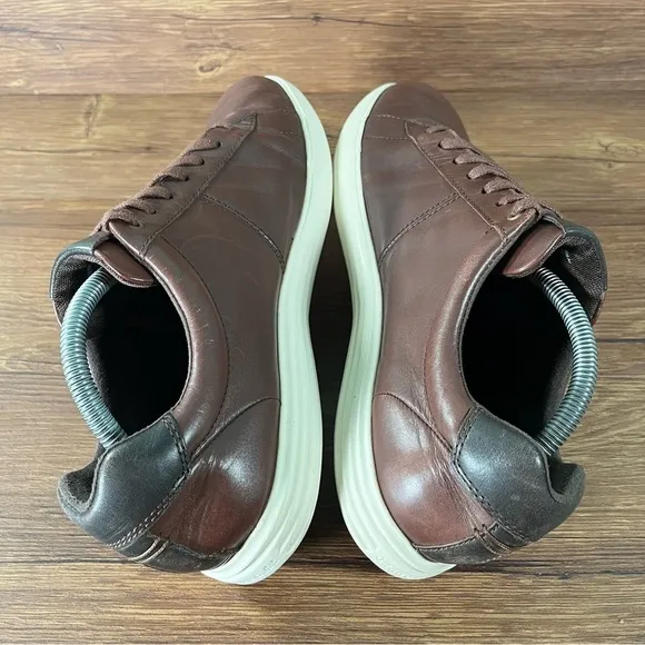 COLE HAAN Reagan Brown Leather Sneakers Oxfords Men’s Size 9.5 Dress Shoes