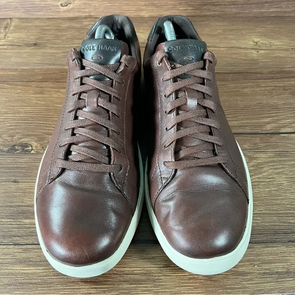 COLE HAAN Reagan Brown Leather Sneakers Oxfords Men’s Size 9.5 Dress Shoes