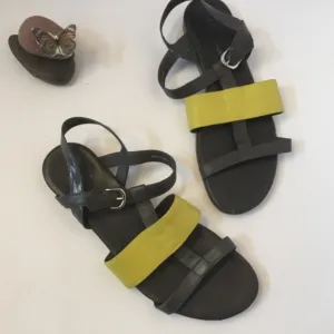 Cole Haan Strappy Green Gray Sandal, Sz 9B