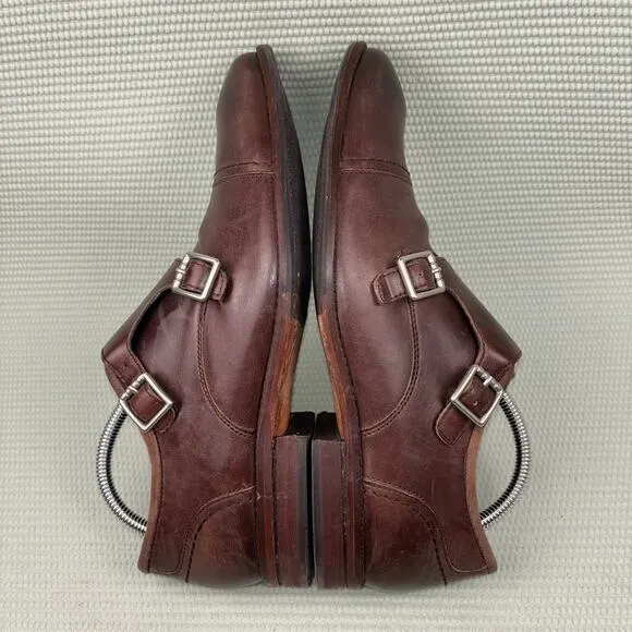 Cole Haan Warner Grand Monk Brown Oxfords C29036 Dress Shoes Men’s Size 9M