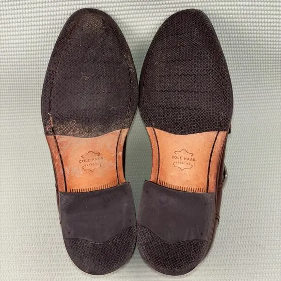 Cole Haan Warner Grand Monk Brown Oxfords C29036 Dress Shoes Men’s Size 9M