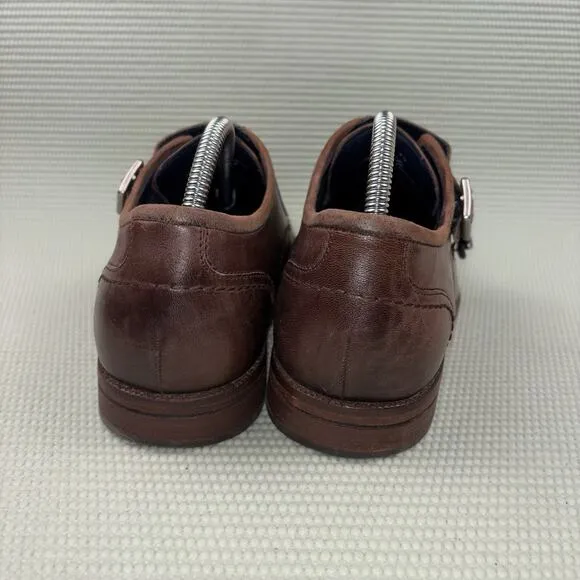 Cole Haan Warner Grand Monk Brown Oxfords C29036 Dress Shoes Men’s Size 9M
