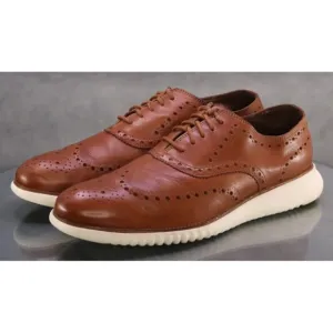 Cole Haan Zero Grand $160 Men's Wingtip Oxfords Dress Shoes Size 11.5 Tan C31532
