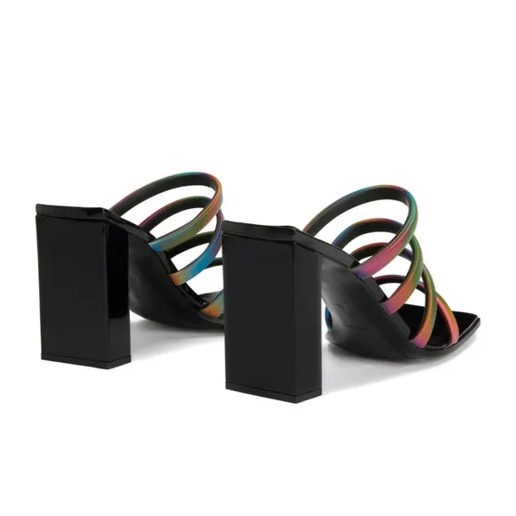 Colorful Strappy Women's Heels