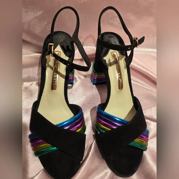 Colorful Strappy Women's Heels