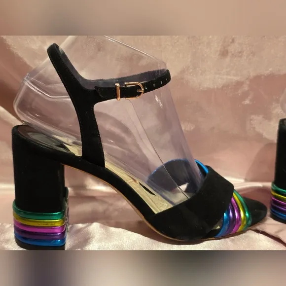 Colorful Strappy Women's Heels