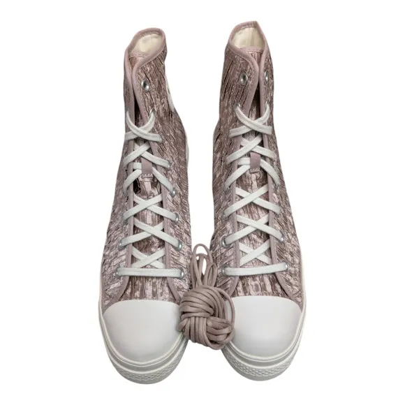 Converse Chuck 70 De Luxe Heel Platform Satin Pink Chaotic Neutral Womens 13 NEW