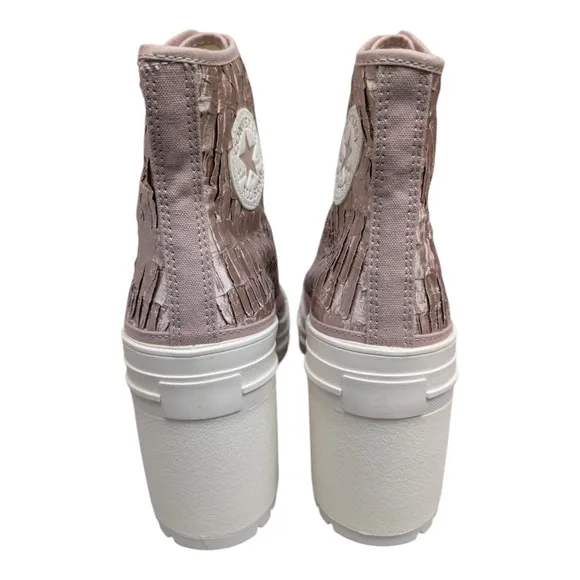 Converse Chuck 70 De Luxe Heel Platform Satin Pink Chaotic Neutral Womens 13 NEW