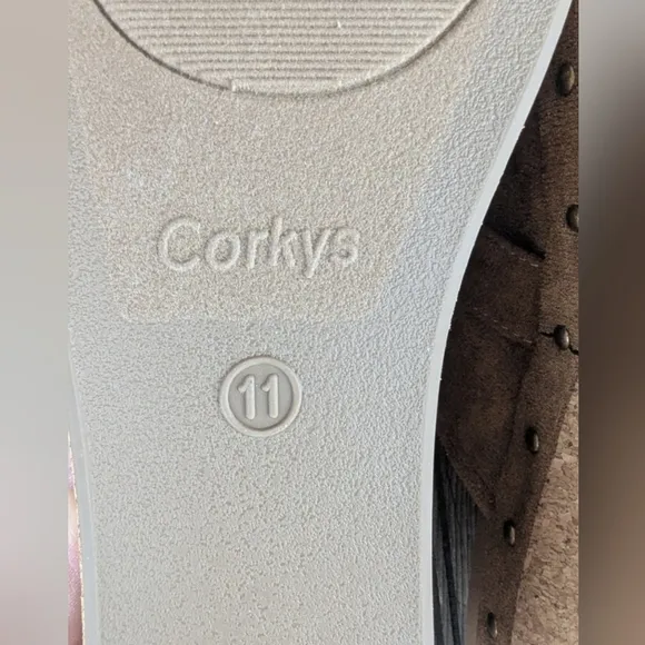 Corky's Just Precious Mules Size 11 Perfect Condition Suede Looking