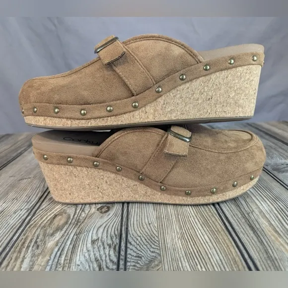 Corky's Just Precious Mules Size 11 Perfect Condition Suede Looking