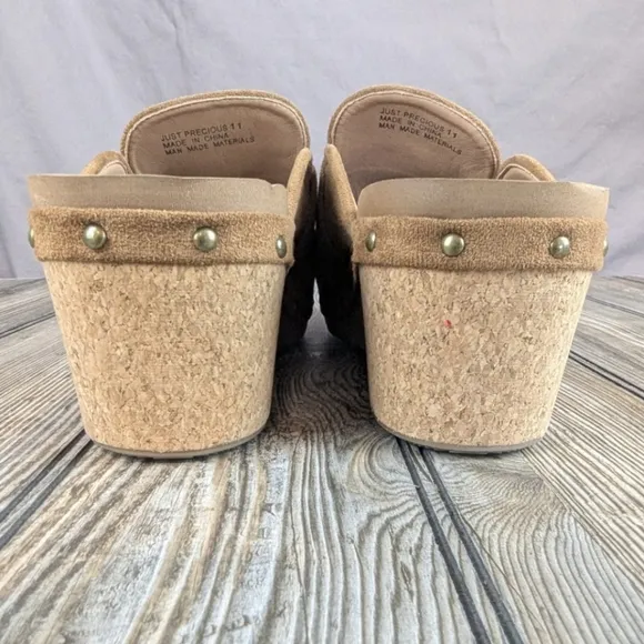Corky's Just Precious Mules Size 11 Perfect Condition Suede Looking