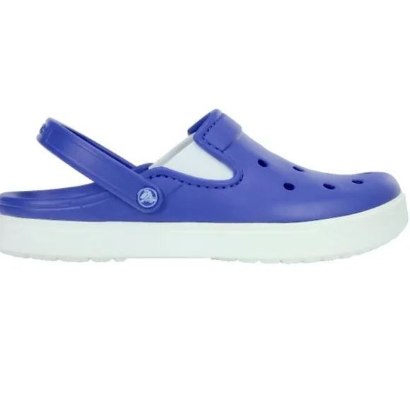 ✅CROCS CitiLane Clog Blue and White Sandals Mens 4, Women 6, Boys 4.5