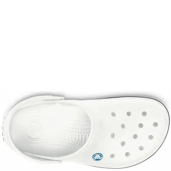 CROCS UNISEX-ADULT CROCBAND CLOG, WHITE, 8 WOMEN/6 MEN