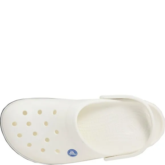 CROCS UNISEX-ADULT CROCBAND CLOG, WHITE, 8 WOMEN/6 MEN