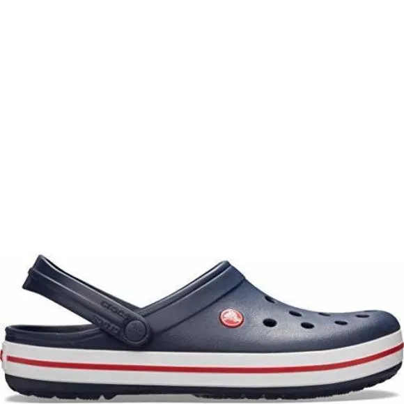 CROCS UNISEX ADULT MEN'S AND WOMEN'S CROCBAND CLOG, NAVY, 11 D(M) US