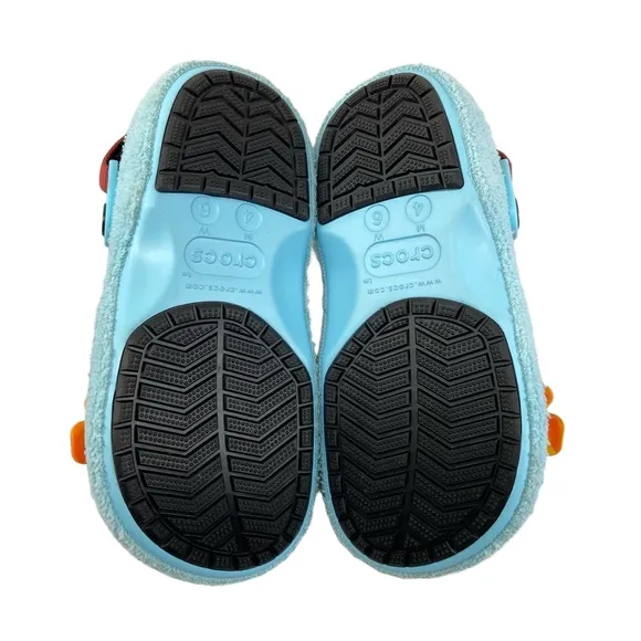 Crocs Womens 6 Zen Garden Sensory Classic Terry Cloth Clog Sun Flower Arctic