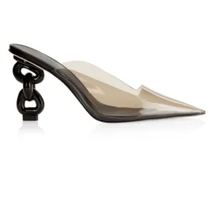 Cult Gaia's Black Carmen Point Mules with Box and Dustbag