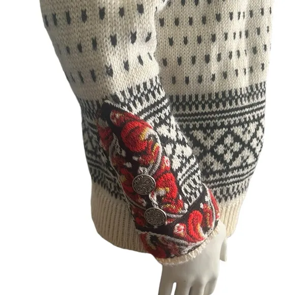 Dale Of Norway Vintage Wool Knit Sweater Nordic  Fair Aisles Cardigan Medium