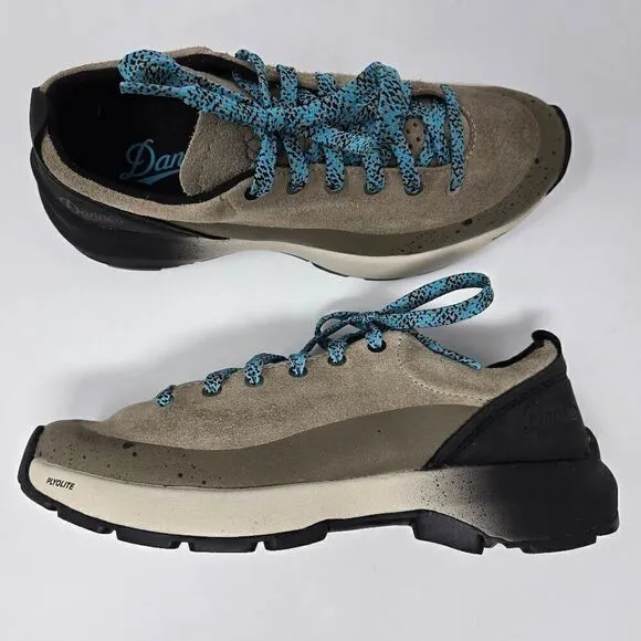 DANNER WOMENS CAPRINE LOW SUEDE PLAZA TAUPE TRAIL SHOES VIBRAM SIZE 6.5 M