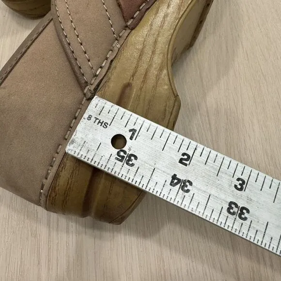 Dansko Paven WOMENS Taupe Milled‎ Leather Slip On Mules Clogs Shoes Size 37