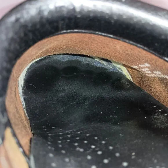 Dansko Professional Black Brown Oiled Leather Clogs Women Shoes EU 40 US 9.5-10