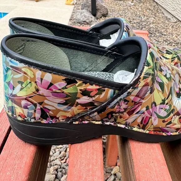 Dansko Tropical Garden Patent Clogs