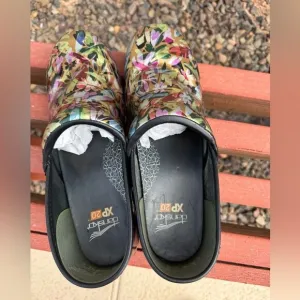 Dansko Tropical Garden Patent Clogs