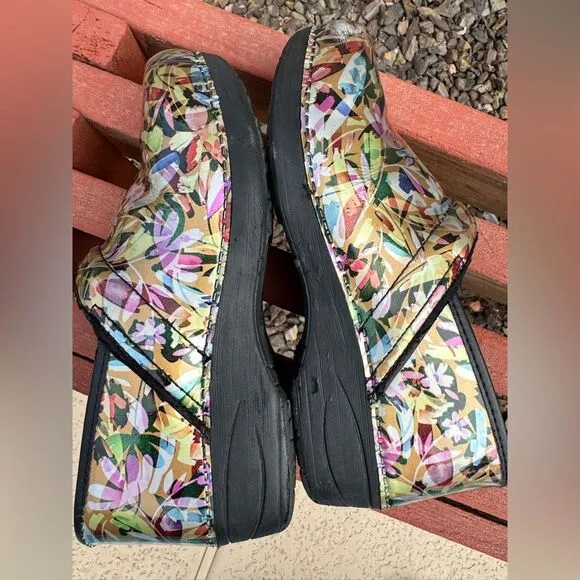 Dansko Tropical Garden Patent Clogs