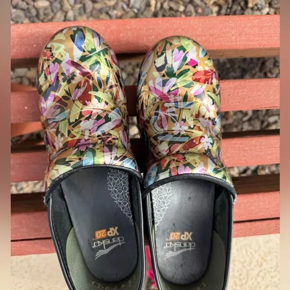 Dansko Tropical Garden Patent Clogs