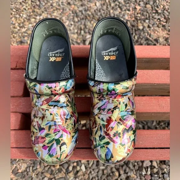 Dansko Tropical Garden Patent Clogs
