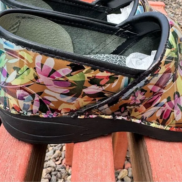 Dansko Tropical Garden Patent Clogs