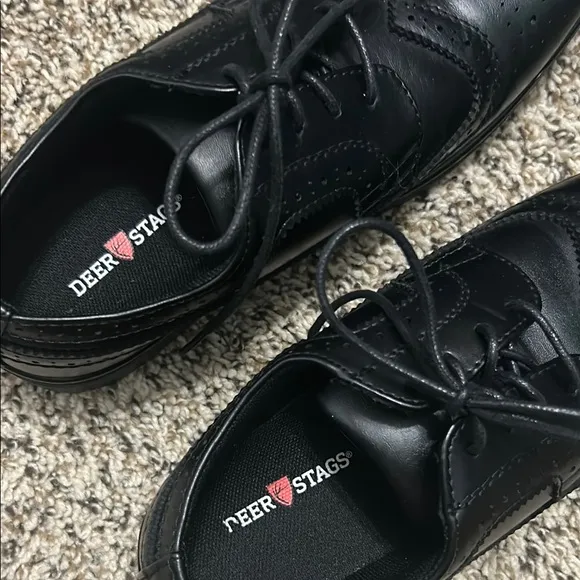 Deer Stags - Boys Black Dress Shoes