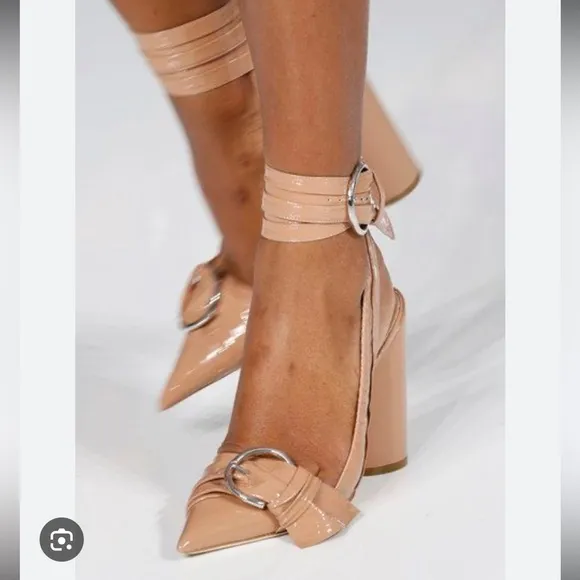 Dior Pointed Toe Ankle Wrap Heels