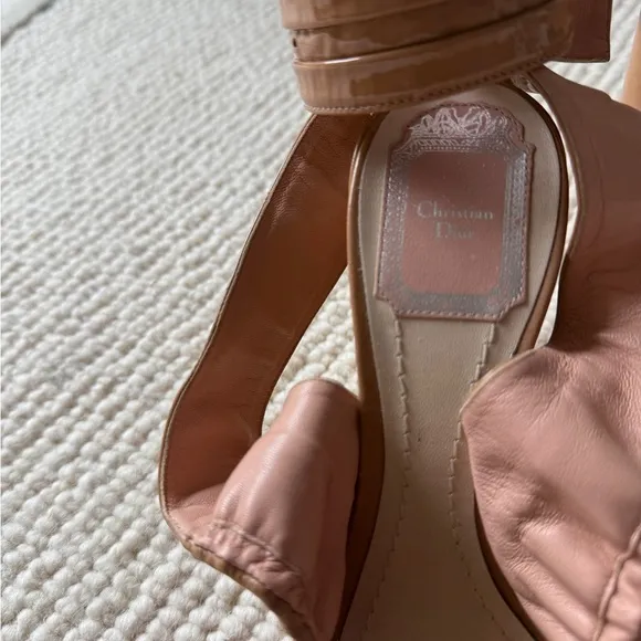 Dior Pointed Toe Ankle Wrap Heels