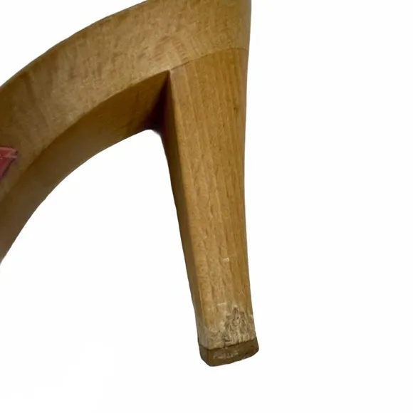 Dolce &amp; Gabbana Stud Wood Heeled Clogs Sandals 40 USA 10