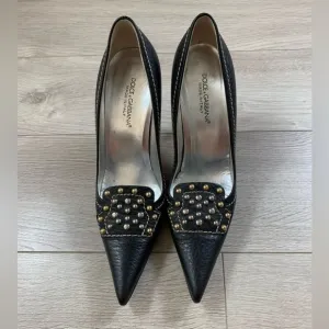 Dolce &amp; Gabbana Studded Pointed Heels
