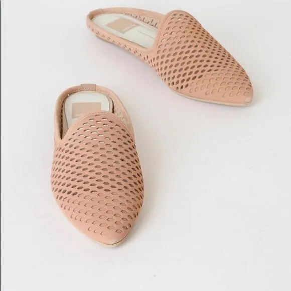 Dolce vita Nubuck Leather Pointed-Toe Mules