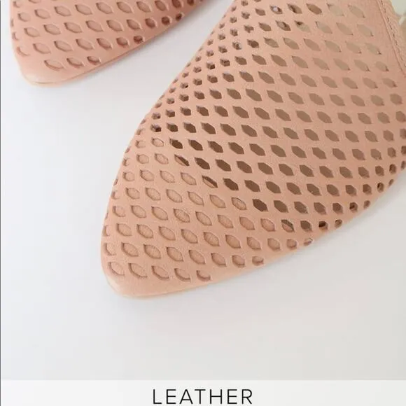Dolce vita Nubuck Leather Pointed-Toe Mules
