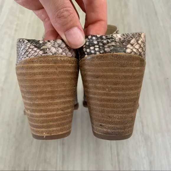 Dolce Vita Roya Slip Boot Snake Print Mules