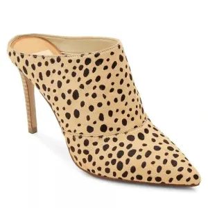 Dolce Vita Women's Cinda High-Heeled Leopard Calf Hair Mules Size 10 (MSRP $198)