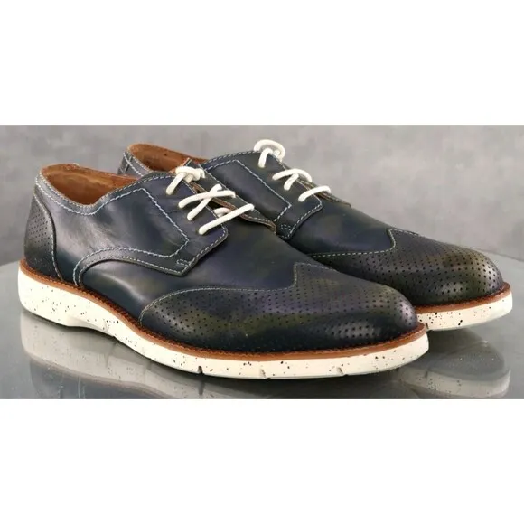 Donald J. Pliner EDD $220 Men's Wingtip Oxfords Dress Shoes Size 11 Leather