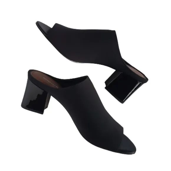 Donald J. Pliner Ellis Open Toe‎ Block Heel Mules.