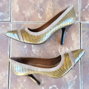 Donald J. Pliner Heels 10 Reptile Suede pumps Pointed Toe Snakeskin