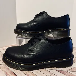 Dr. Martens 1461 Virginia Leather Oxford Shoes Women’s 5 Black 3 Eye Lace Up