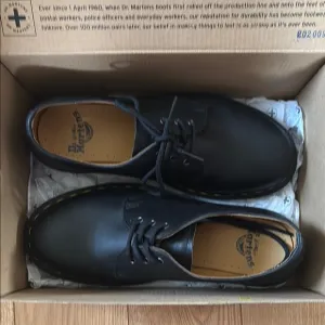 Dr. Martens Black Oxfords Smooth Leather