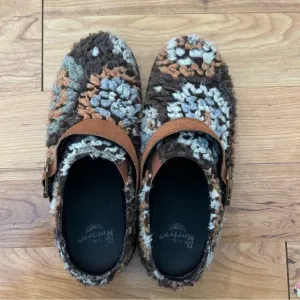 Dr. Martens Isham Crochet Wool Suede Mules