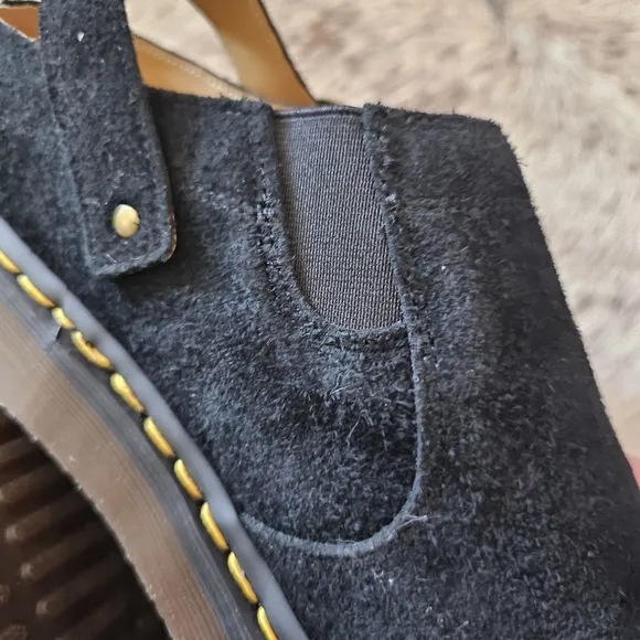 Dr. Martens Isham Desert Oasis Suede Mules Sandals in Black Men's Size 13 NEW