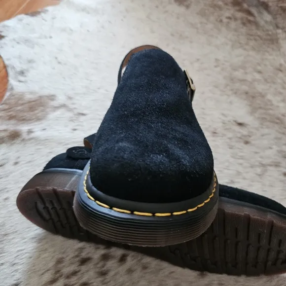 Dr. Martens Isham Desert Oasis Suede Mules Sandals in Black Men's Size 13 NEW