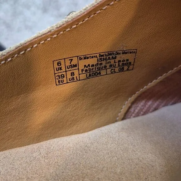 DR. MARTENS Isham Desert Oasis Suede Mules Women's Size 8